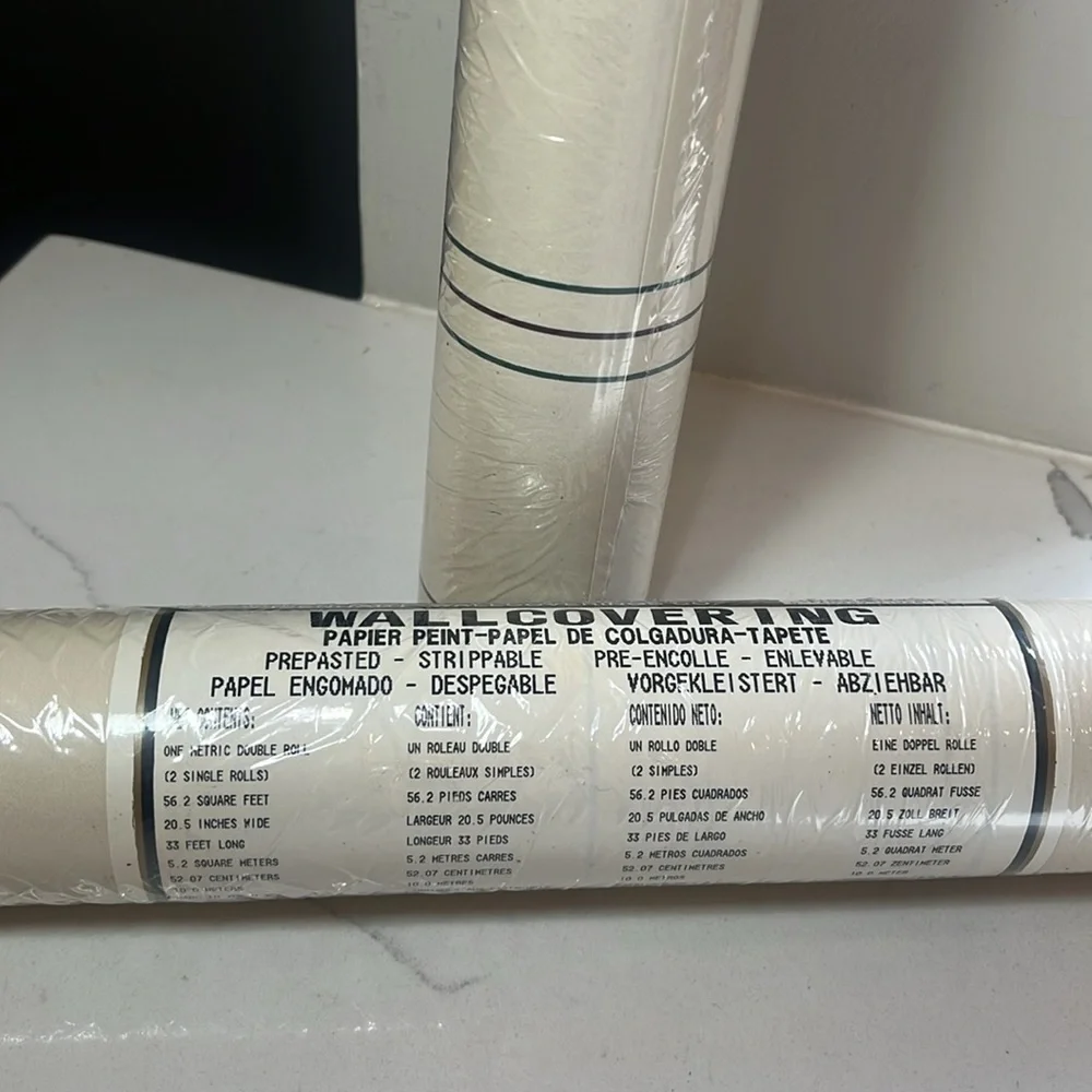 Arnold Palmer Eisenhart Wallpaper Cream: Brown/Green Stripe AP01028 2 Dbl Rolls